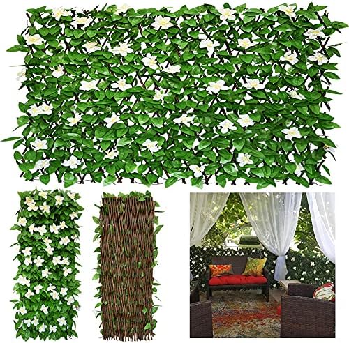 GLANT Expandable Fence Privacy Screen for Balcony Patio Outdoor,Decorative Fa...