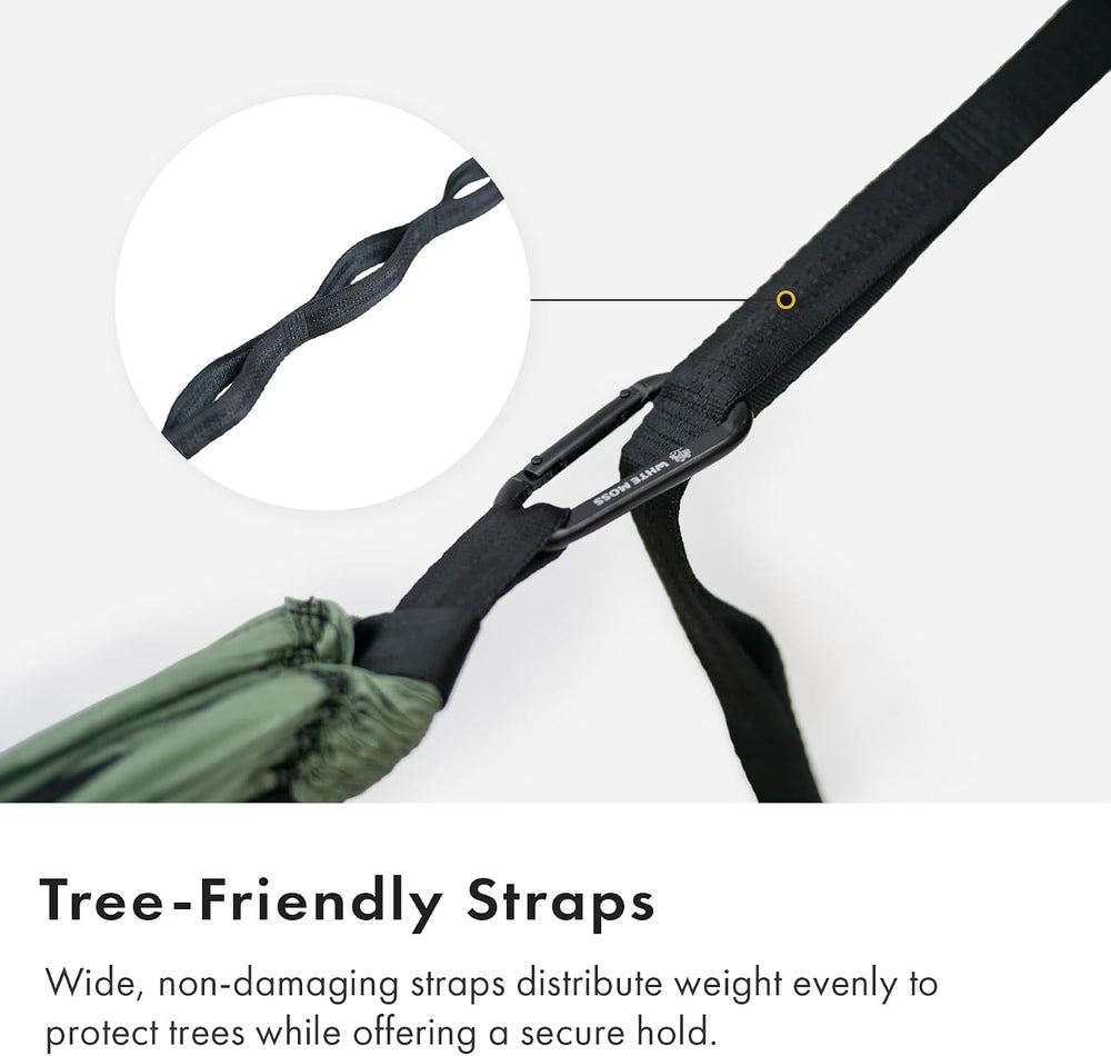 WHTE MOSS Suparpine II Hammock for Camping with Straps Included (Deep Blue, D...