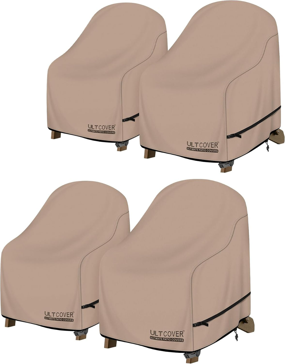 ULTCOVER Patio Adirondack Chair Cover 32W x 35D x 36H in