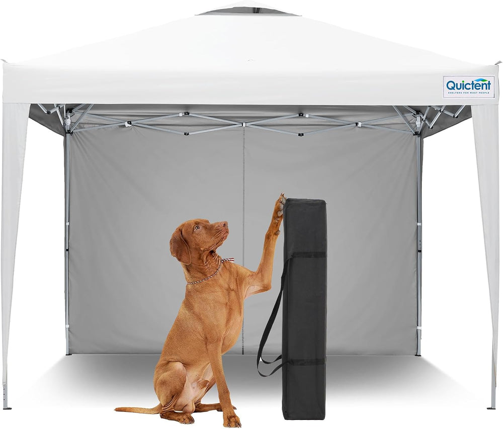 Quictent 10x10 Pop Up Canopy Tent with 1 Sidewall