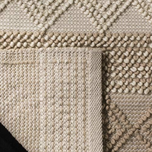 SAFAVIEH Natura Collection Area Rug - 10' x 14', Beige & Ivory, H...