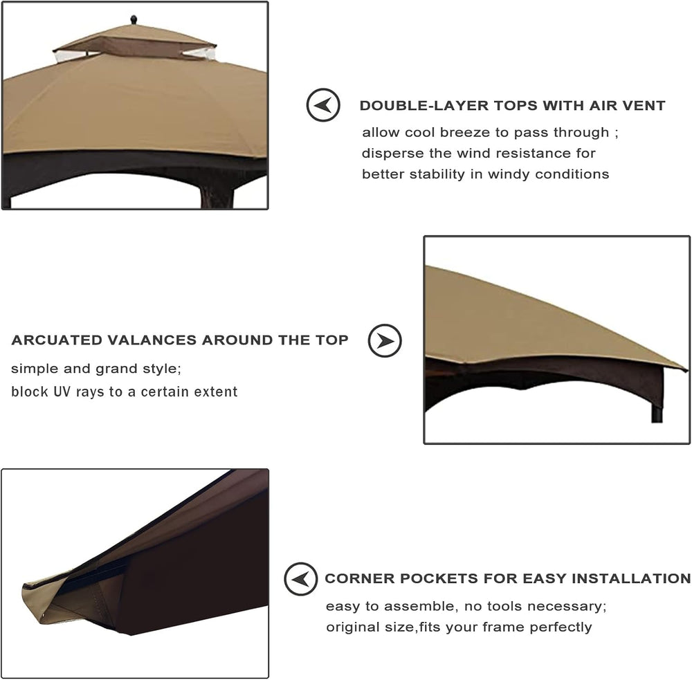 Eurmax USA High Performance Replacement Canopy Top for Lowe's Allen Roth ...