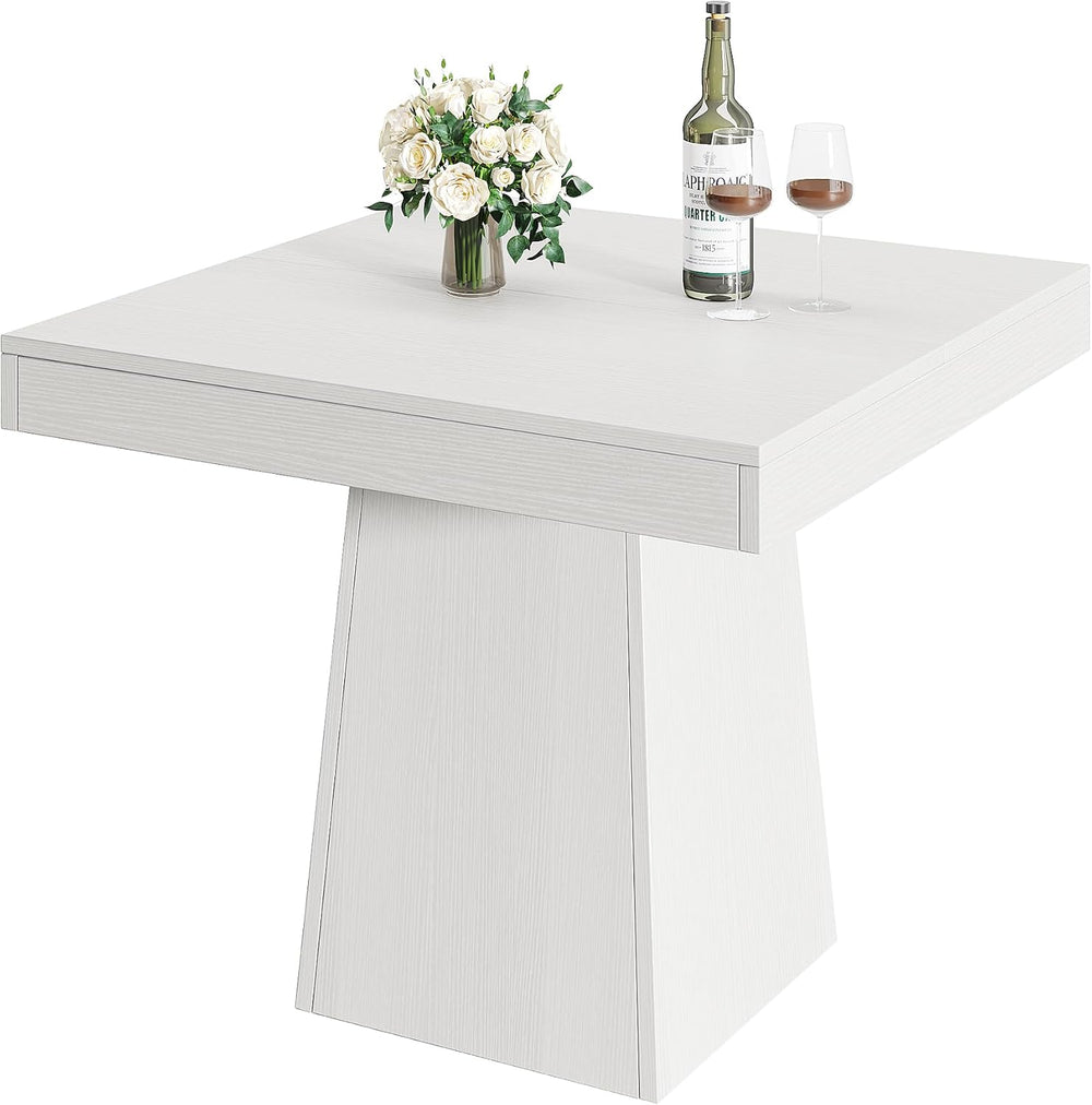Tribesigns Square Dining Table for 4, 31.5" Farmhouse Small Kitchen Table