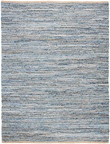 SAFAVIEH Cape Cod Collection Area Rug - 10' x 14', Natural & Blue...