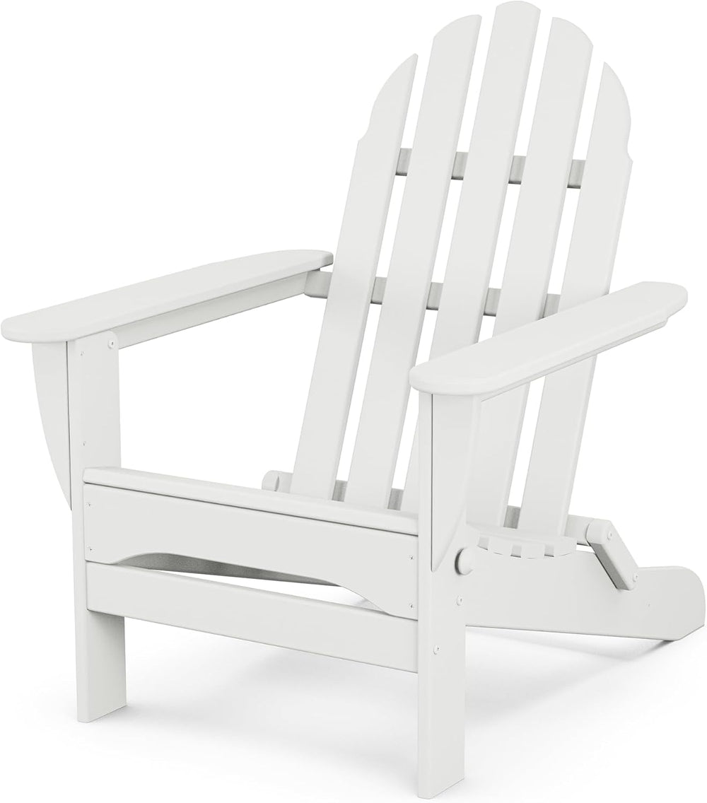 POLYWOOD AD5030WH Classic Folding Adirondack Chair, White 35.7 x 29 x 35.7 in...
