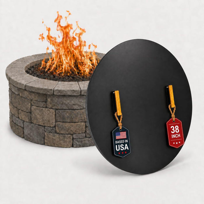 FEBTECH - Fire Pit Lid 38 Inch - Powder Coated 16 Gauge