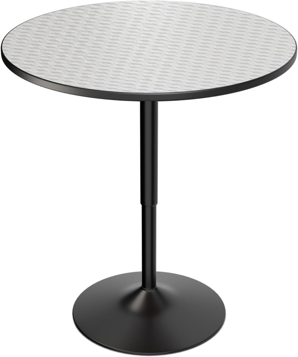 Magshion 31" Round Bar Table Height Adjustable 26"-35" Pub Tab...