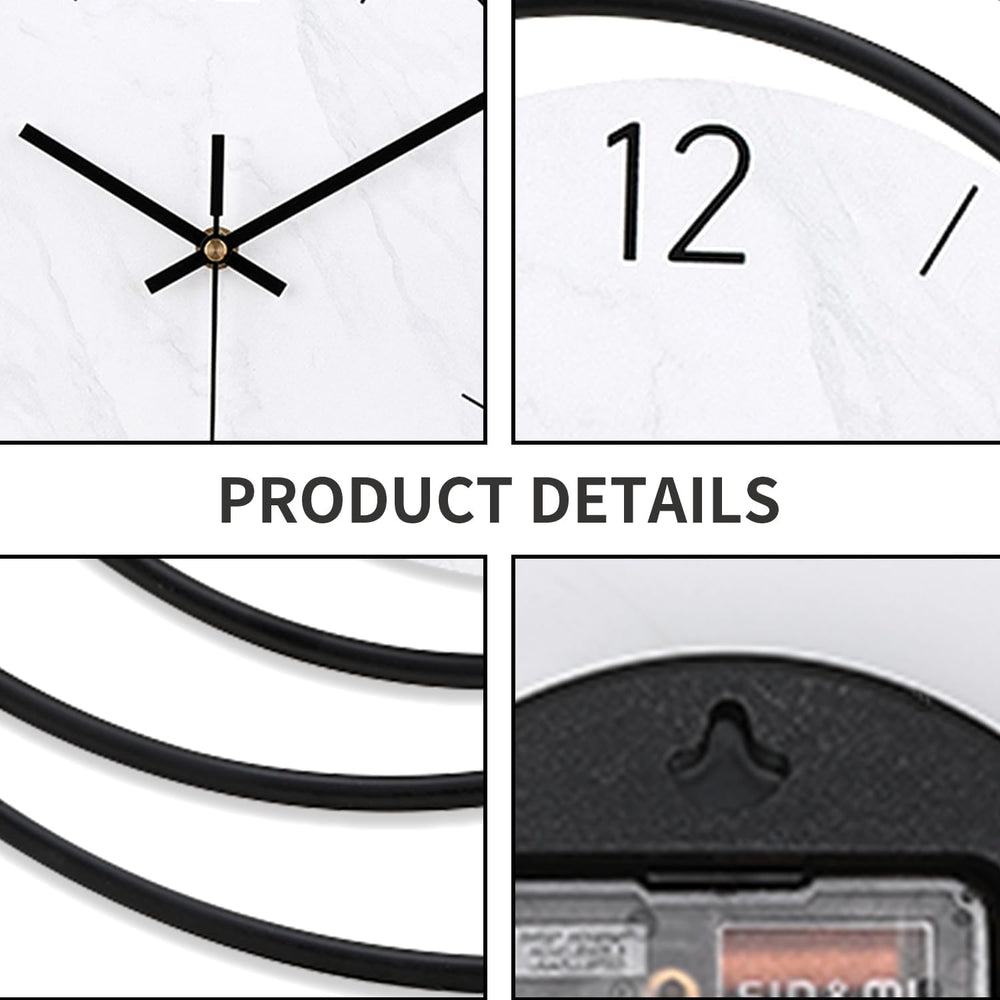 Dankeit Decorative Wall Clock,Silent Non-Ticking Quality Quartz Movement Batt...