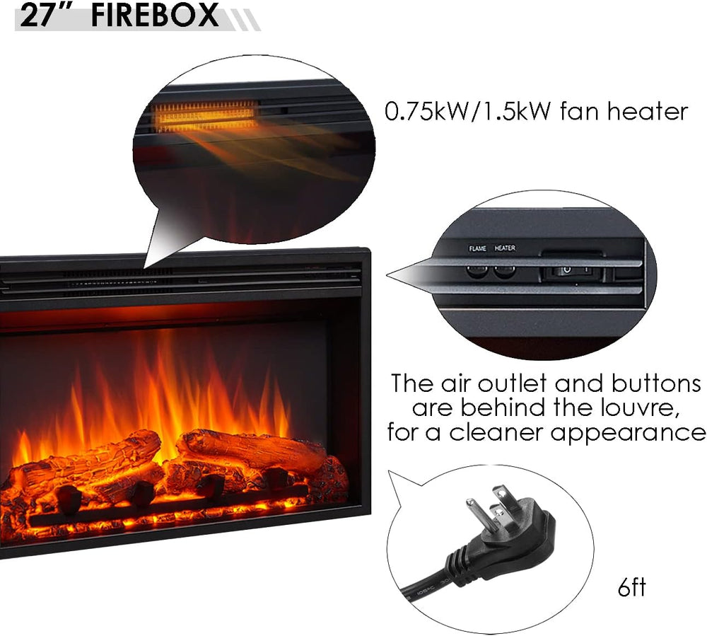 LegendFlame® Camille Electric Fireplace with 39.5" Mantel Surround and J...