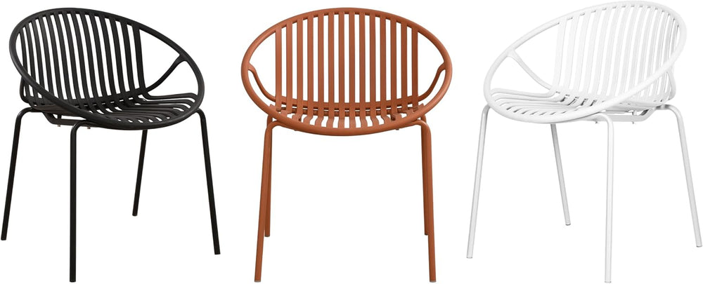 Christopher Knight Home Set of 2 Tita Modern Patio Outdoor Dining Chairs, Sta...