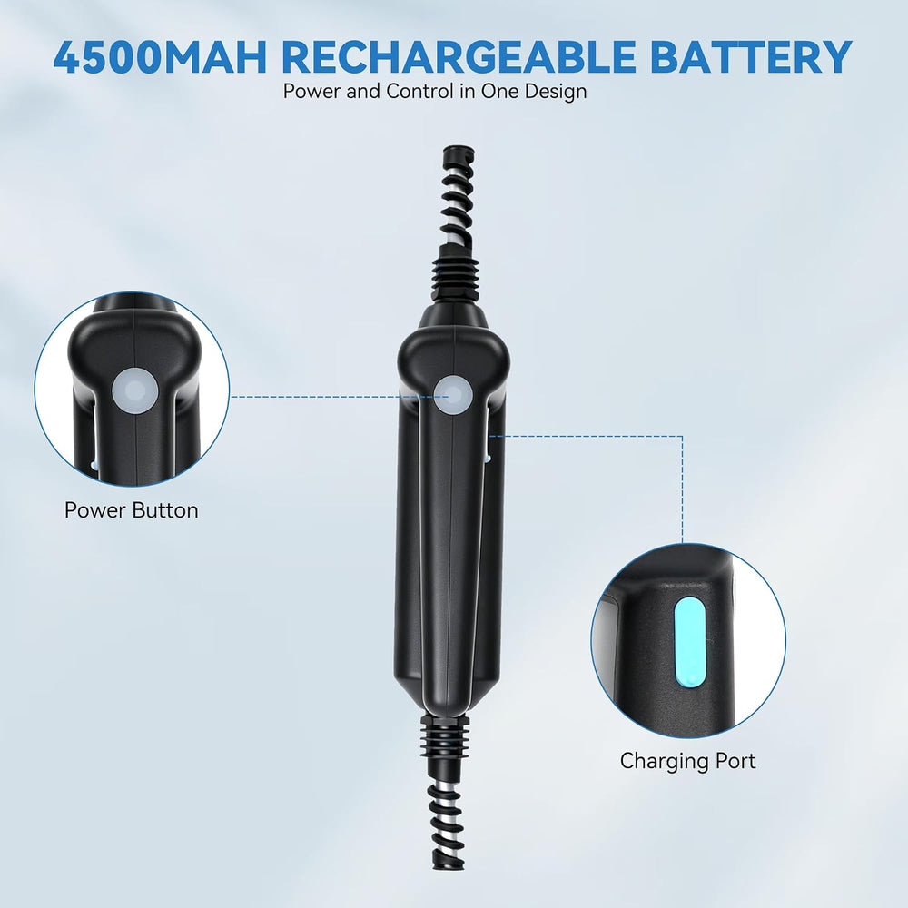 Portable Misting Cooling System Kit with 10M Hose, 4500mAh Rechargeable Pump ...