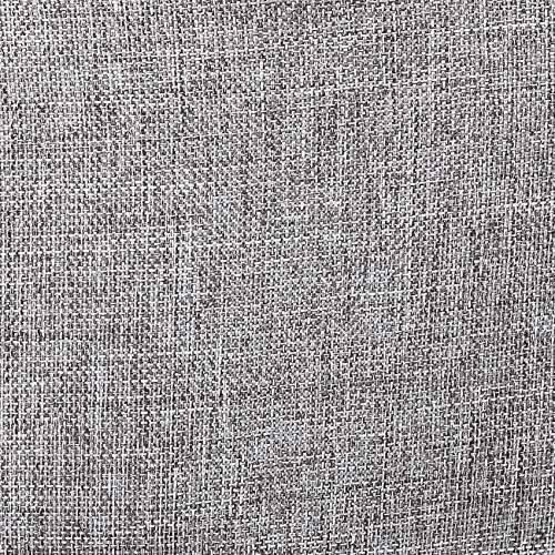 BIRDROCK HOME Linen Chair w/Back - Small Padded Footrest - Compact Round Otto...