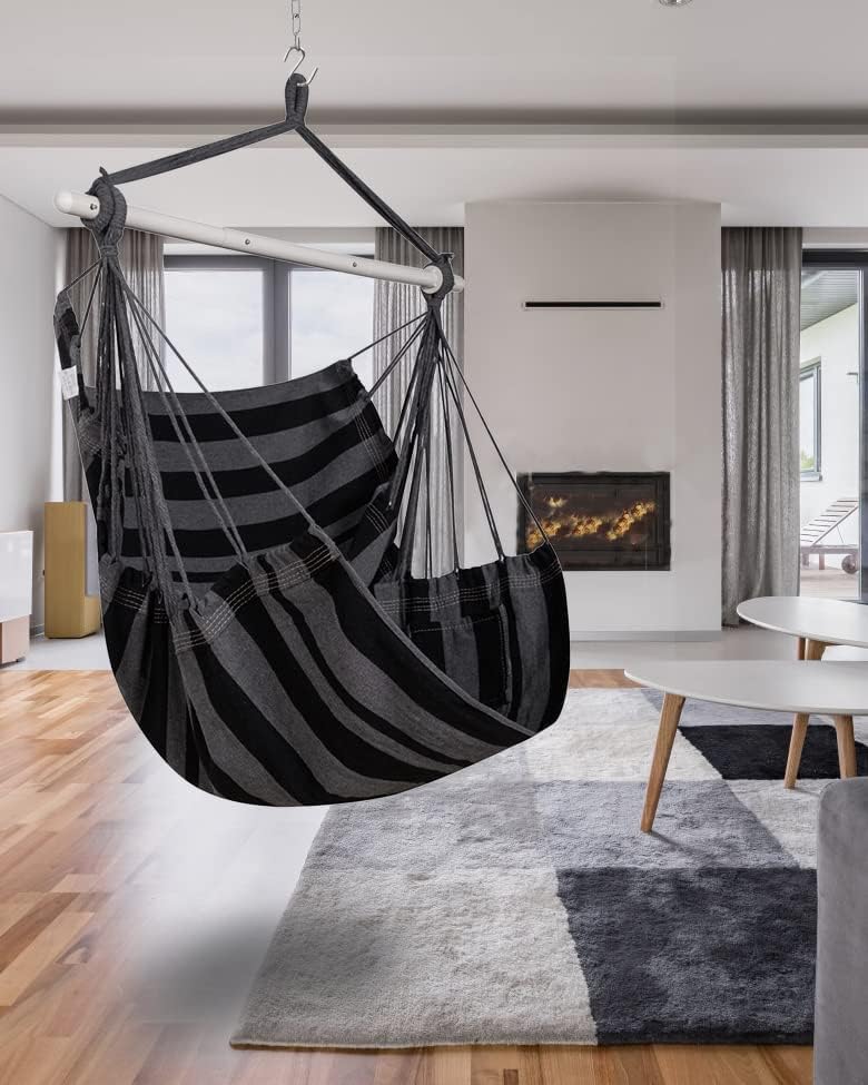 ADVOKAIR Hammock Chair Swing 500lbs Steel Bar Multi-Size Bedroom&Porch