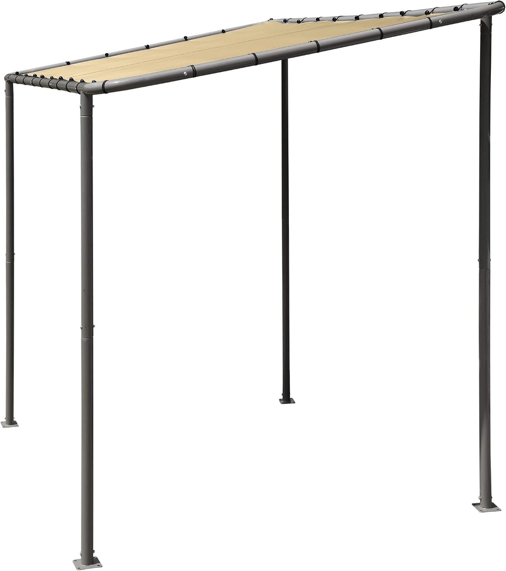 ShelterLogic 10' x 6' Solano Gazebo Slanted Canopy Charcoal Carbon St...