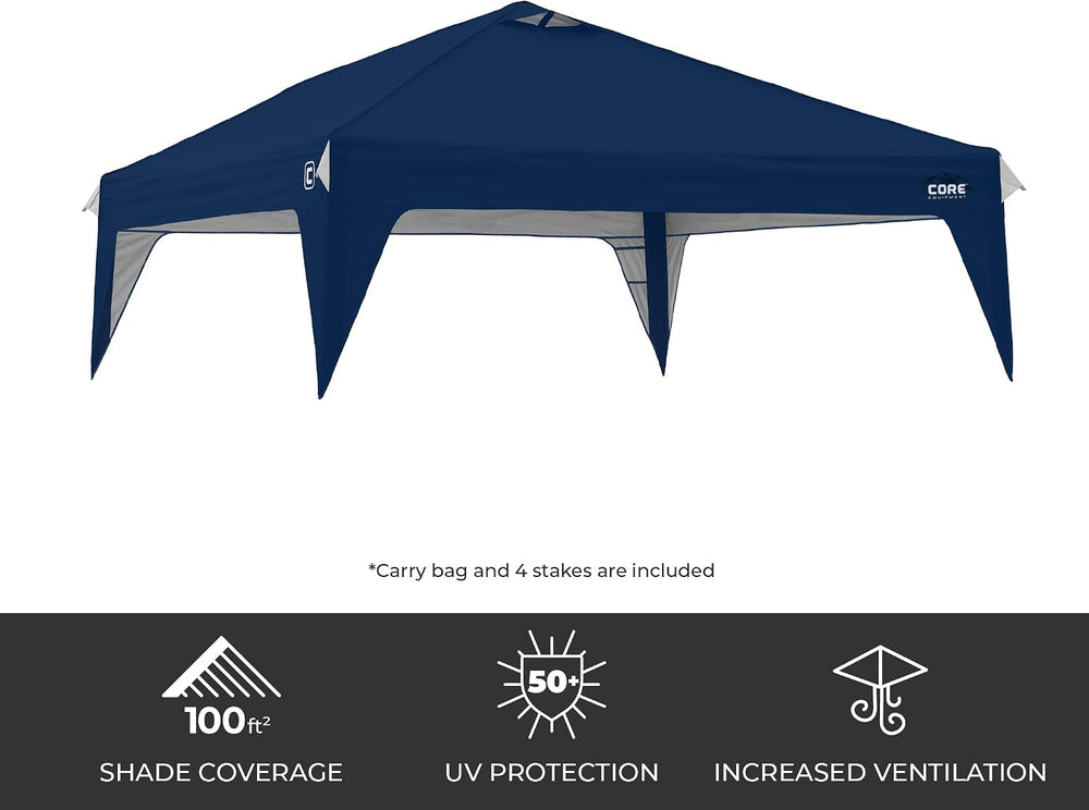 CORE 10x10 Replacement Top for Straight Leg Pop Up Canopy Tent | UPF 50+ Sun ...