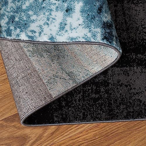 Rugshop Circle Design Contemporary Fade-Resistant Area Rug Gray 12' x 15&...