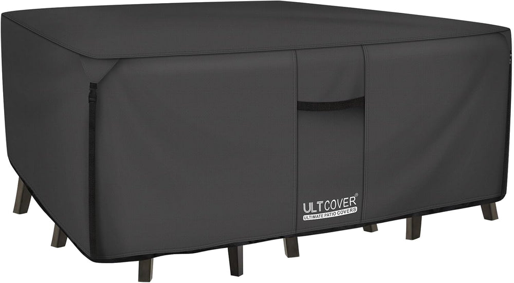 ULTCOVER Waterproof Patio Furniture Cover 111L x 74W in, Black