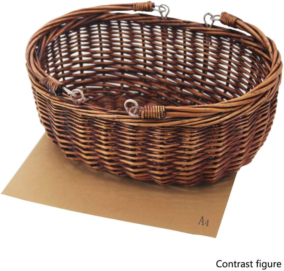 Wicker Picnic Baskets with Handles.Kingwillow. (Brown)
