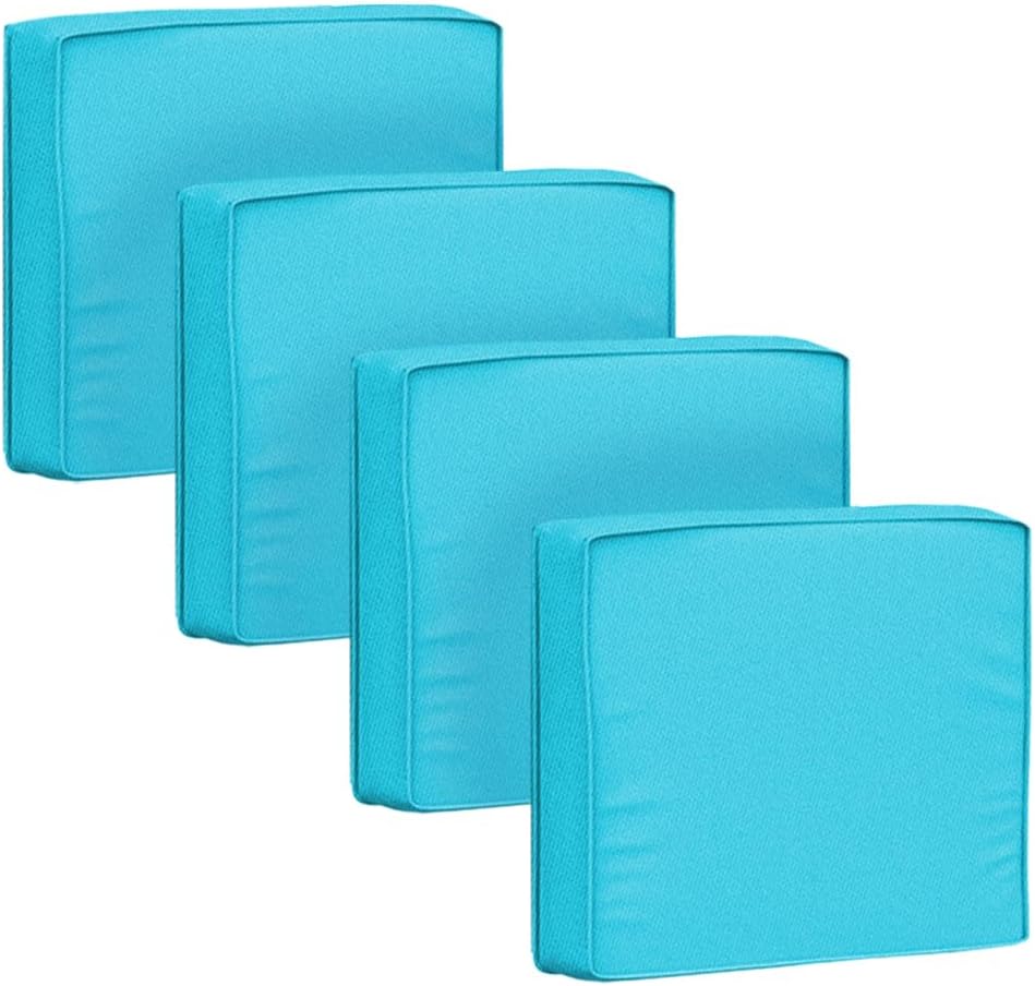 Outdoor Cushion Covers 4 Pack Waterproof&Fade Resistant Zipper Patio Furn...