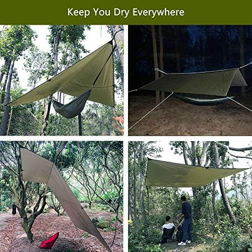 Sunyear Hammock Camping with Rain Fly Tarp and Net, Portable Camping Hammock ...
