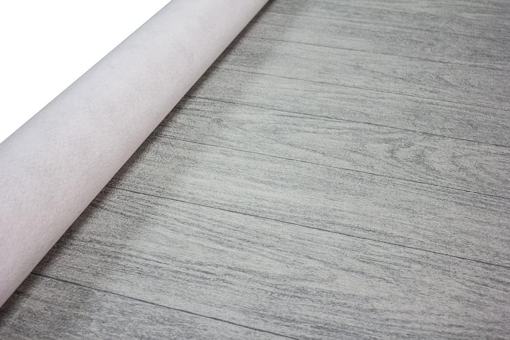d-c-fix Outdoor Flooring Roll - Grey Oak Wood - 6' x 12', 72 sq.ft - ...