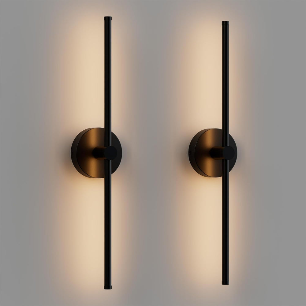 ZAGO 24 Inch LED Indoor Linear Wall Sconces Set of Two, 3CCT Switchable, Matt...