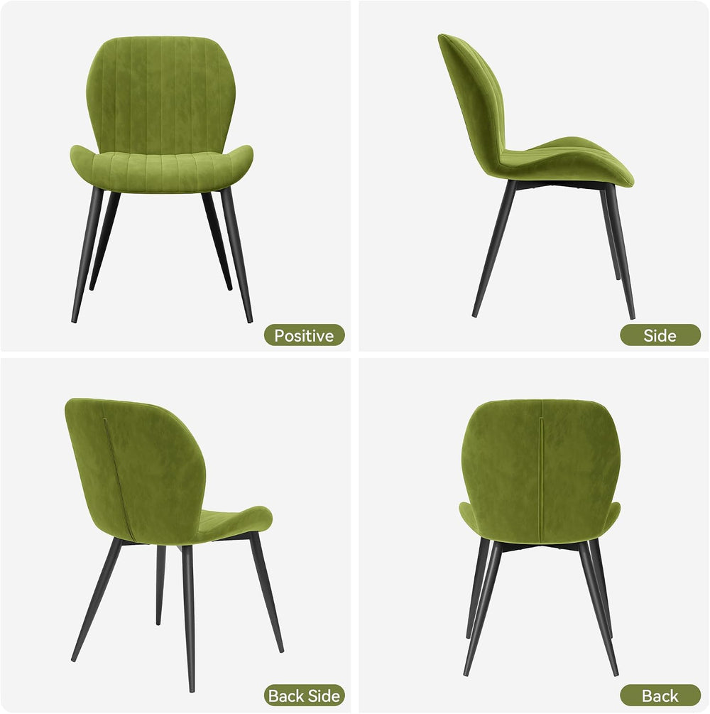 Dining Chairs Set of 6 Modern Velvet Dining Room Chairs Upholstered Dining Ch...