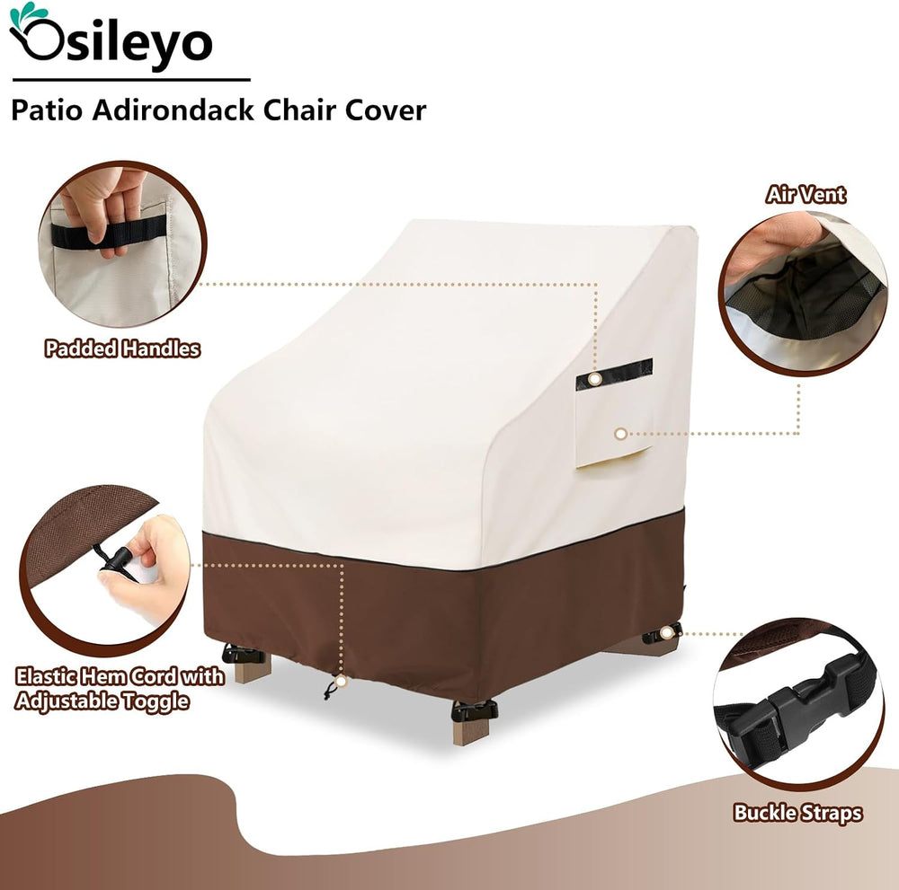Patio Chair Covers 2 Pack,Waterproof Heavy Duty Patio Furniture Covers for Ou...