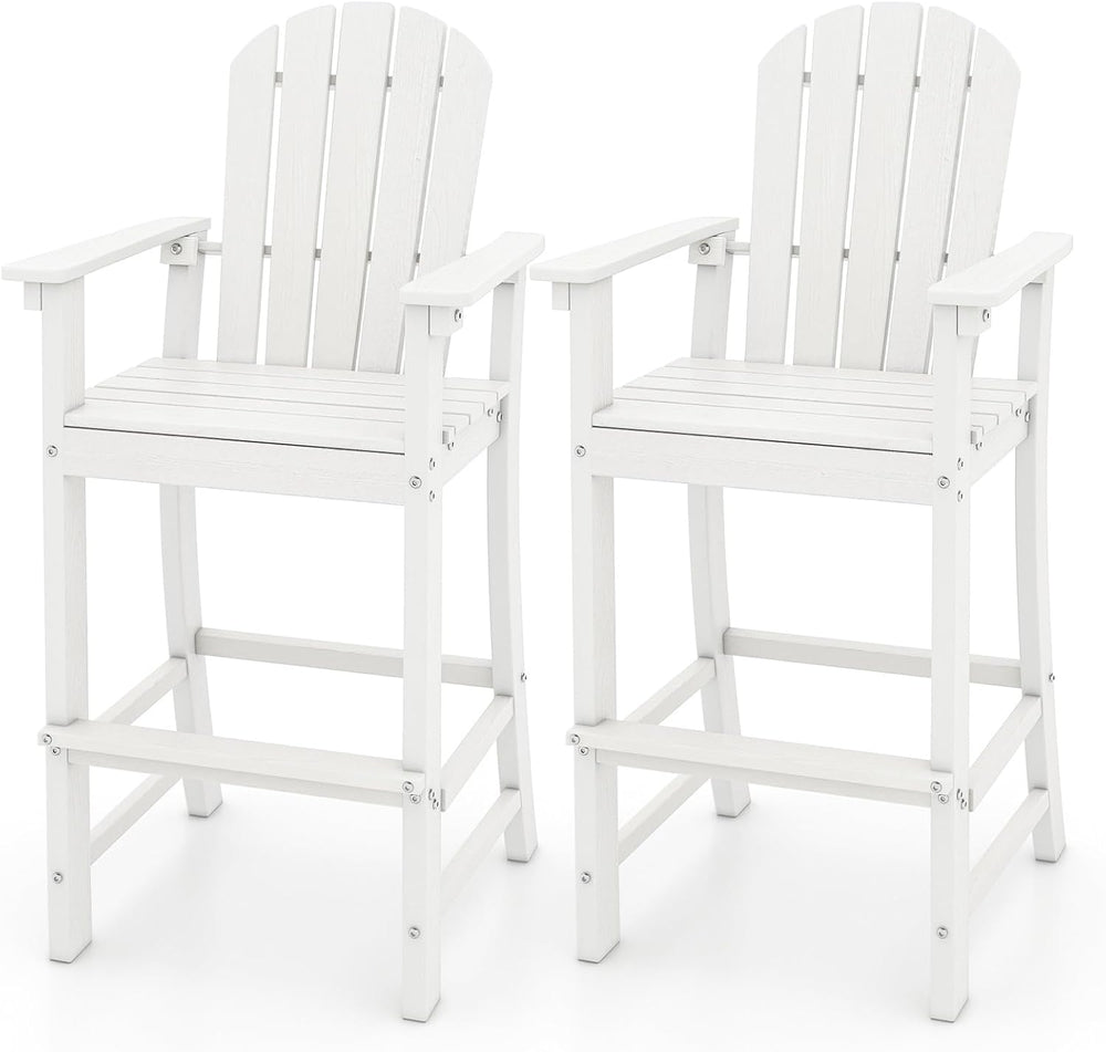ORALNER Tall Adirondack Chairs, Outdoor High Back Balcony Chair, Weather Resi...