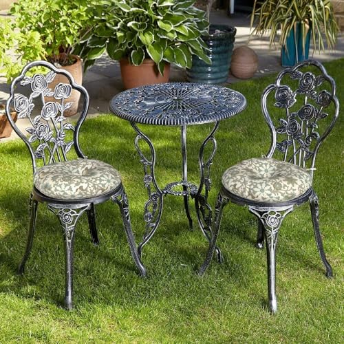 LVTXIII Outdoor Bistro Chair Cushions, 15"x15"x4" Round Patio ...