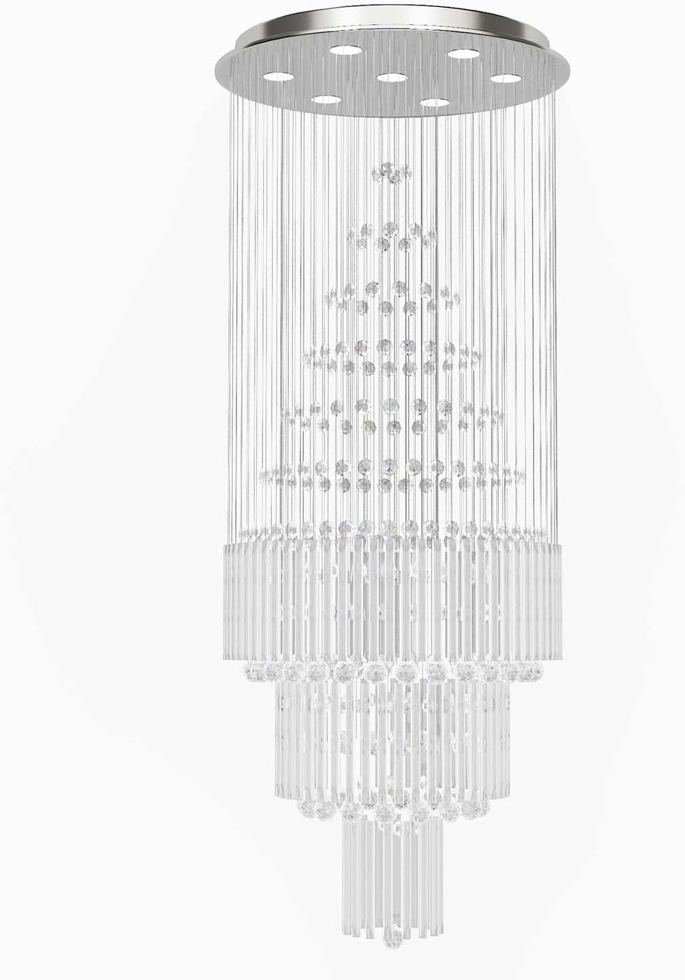 Flashing God D24''XH86'' Large Crystal Chandelier Modern Crys...