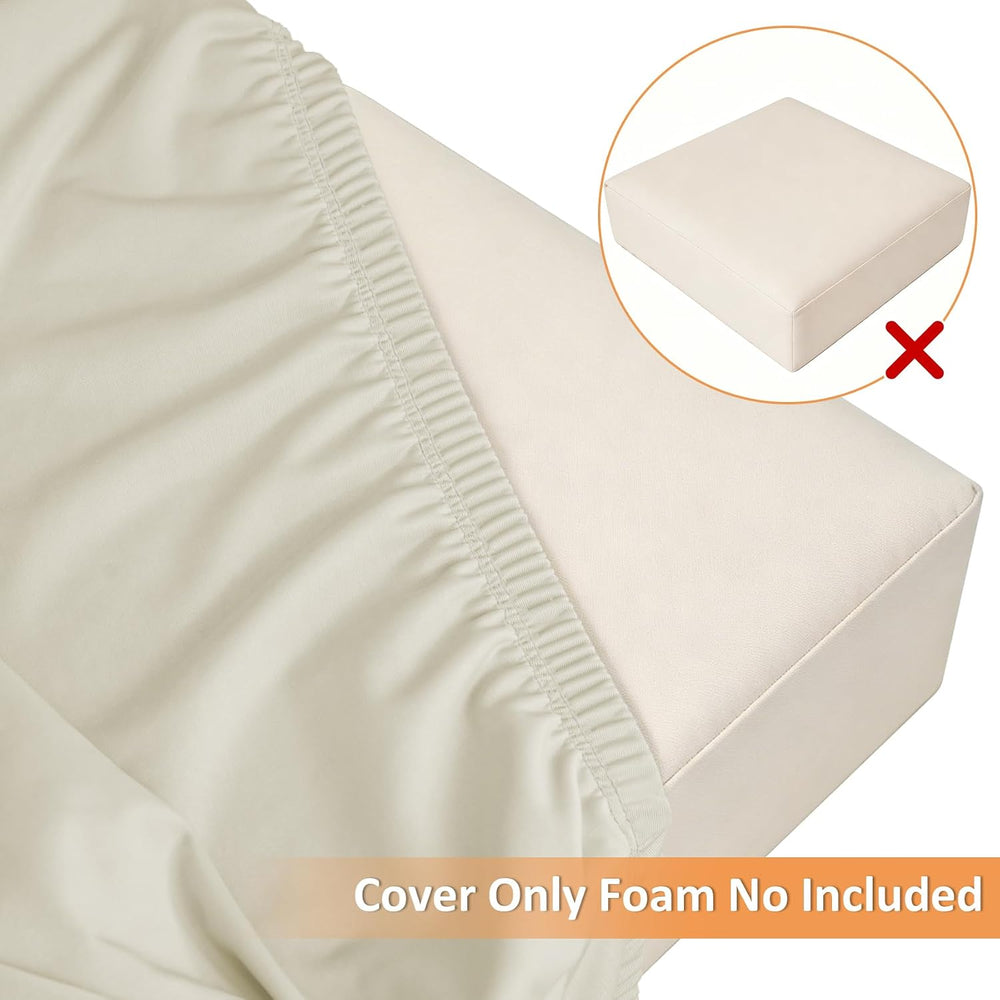 NettyPro Stretch Patio Chair Seat Cushion Covers Set of 4, Elastic Outdoor Sl...