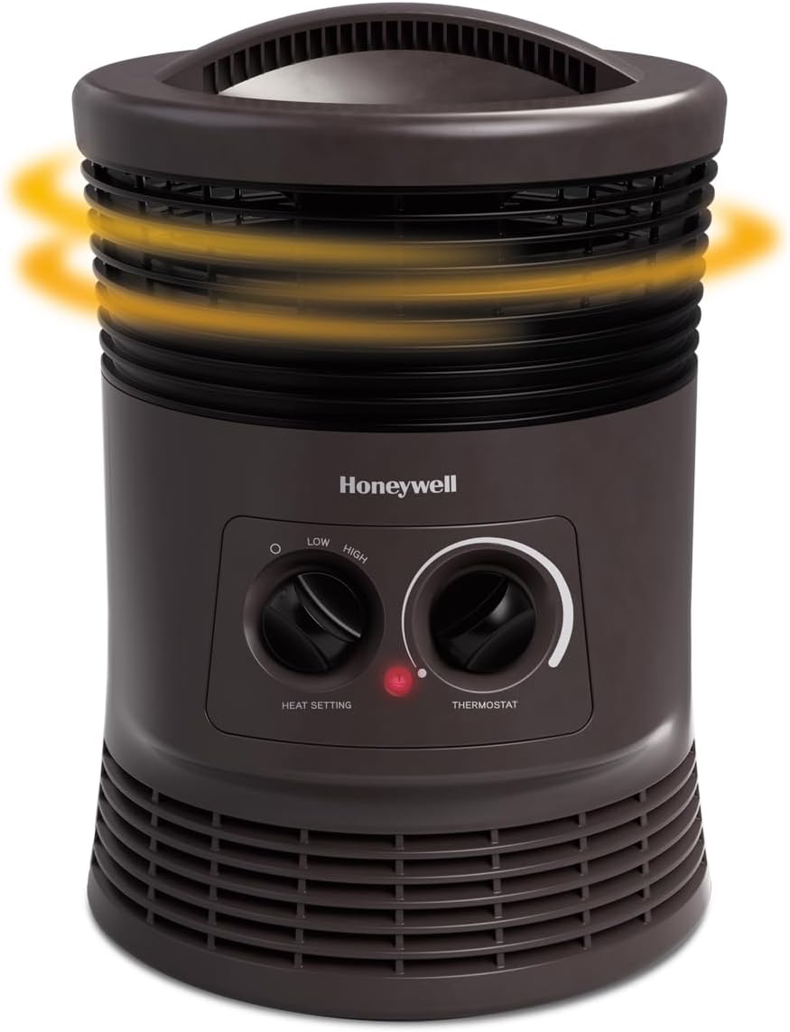 Honeywell HHF360V 360 Degree Surround Fan Forced Heater with Surround Heat Ou...