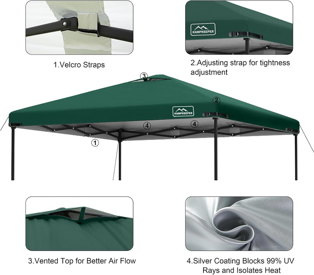 10x10 Replacement Top Pop Up Canopy Tent Cover Roof with Air Vent-Top Only