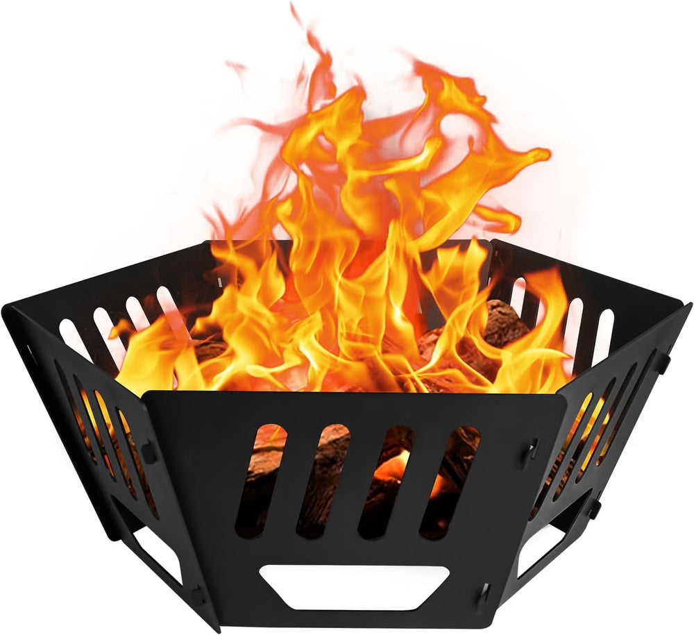 24-Inch Portable Fire Pit with Carry Bag|