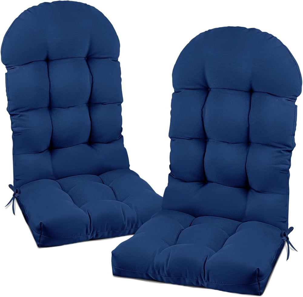Outdoor Adirondack Chair Cushions Set of 2 Navy Blue 47.24 in