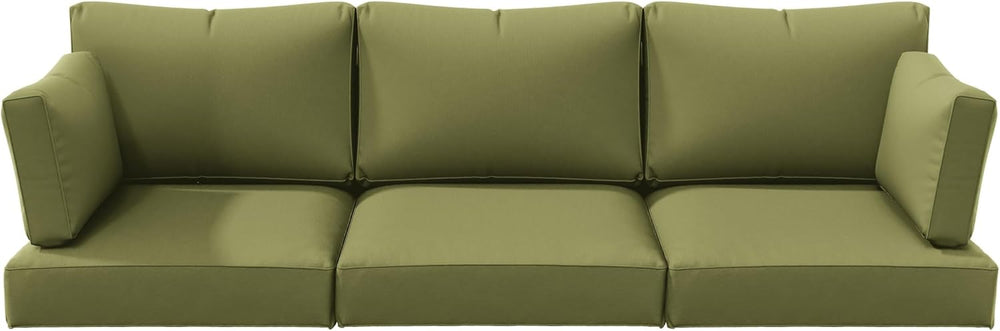 8 Pcs Outdoor Patio Cushion Covers, Replaceable Waterproof Furniture Covers, ...