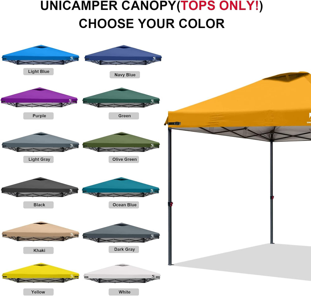10x10 Pop Up Canopy Replacement Top Cover with Air Vent(Frame NOT INCUDE)
