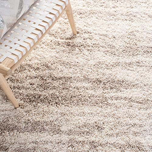 SAFAVIEH Hudson Shag Collection Area Rug - 11' x 15', Ivory/Beige, Ge...
