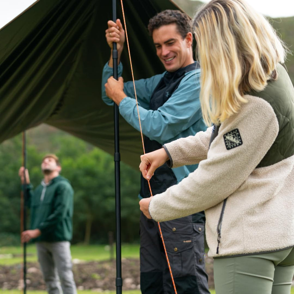 Green Elephant Camping Tarp Poles - Adjustable Aluminum Telescoping Tent Pole...