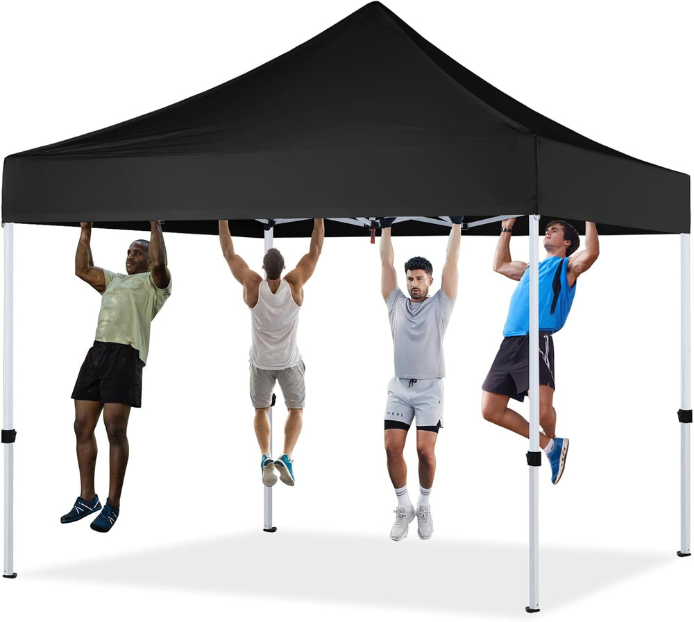 HLong 10x10 Heavy Duty Pop-Up Canopy, Black