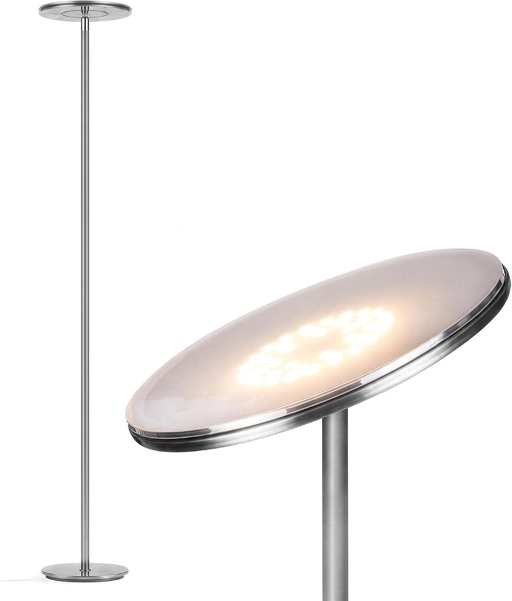 Brightech Sky LED Floor lamp, Torchiere Super Bright Floor Lamp for Living Ro...