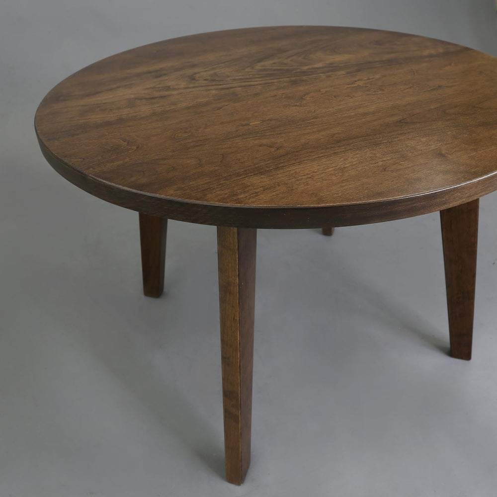 American Trails Genuine 100% Hardwood Round Coffee Table - Hand-Wiped Walnut