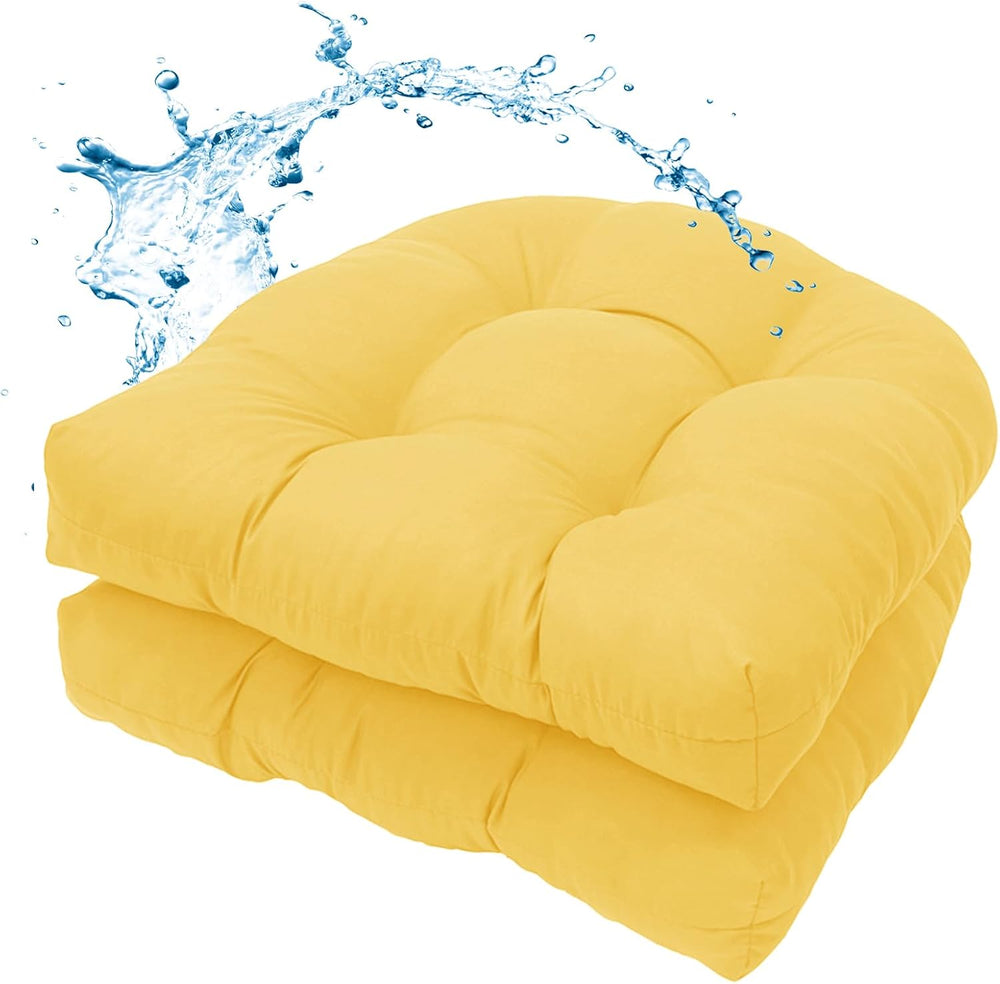 MTMR 2Pcs Outdoor Chair Cushions, Patio Furniture Seat Pads, Waterproof