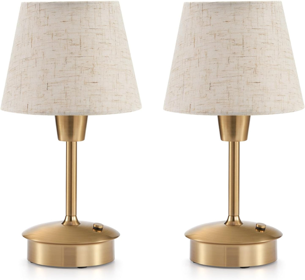 2 Pack Small Rechargeable Cordless Table Lamp for Restaurant Bar