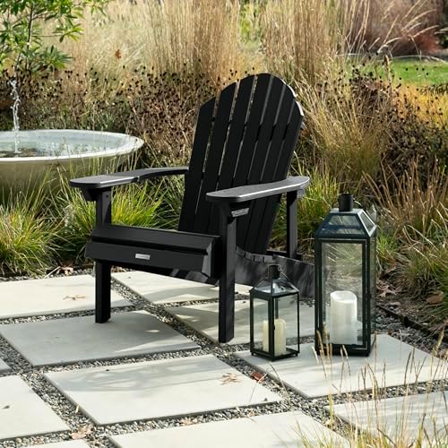 highwood Hamilton Made in the USA Folding and Reclining Adirondack Chair, Adu...