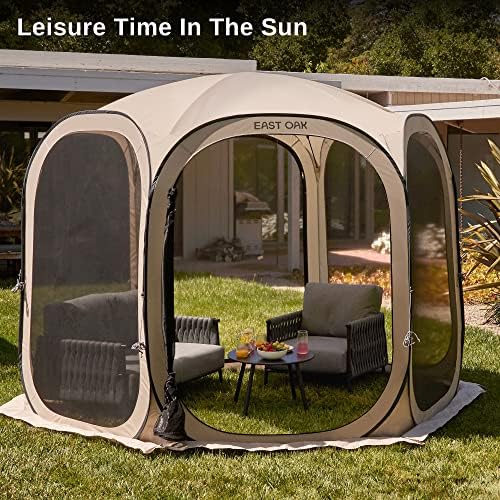 East Oak Screen House Tent Pop-Up, Portable Screen Room Canopy Instant Screen...