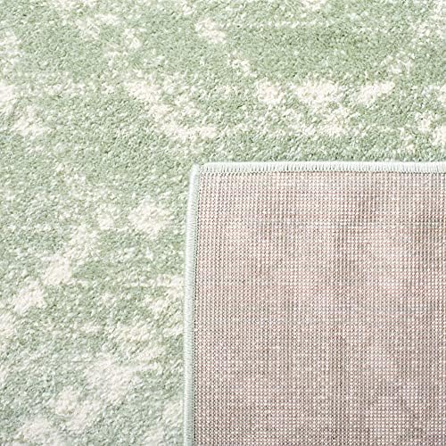 SAFAVIEH Adirondack Collection Area Rug - 6' x 9', Green & Ivory,...