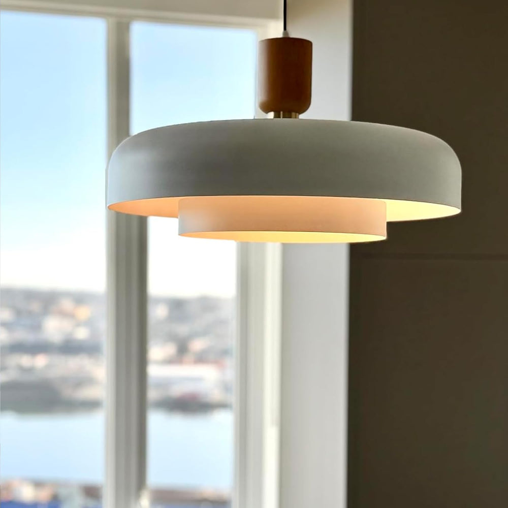 TeHenoo Large Pendant Light 19.68 inch, Matte White Shade
