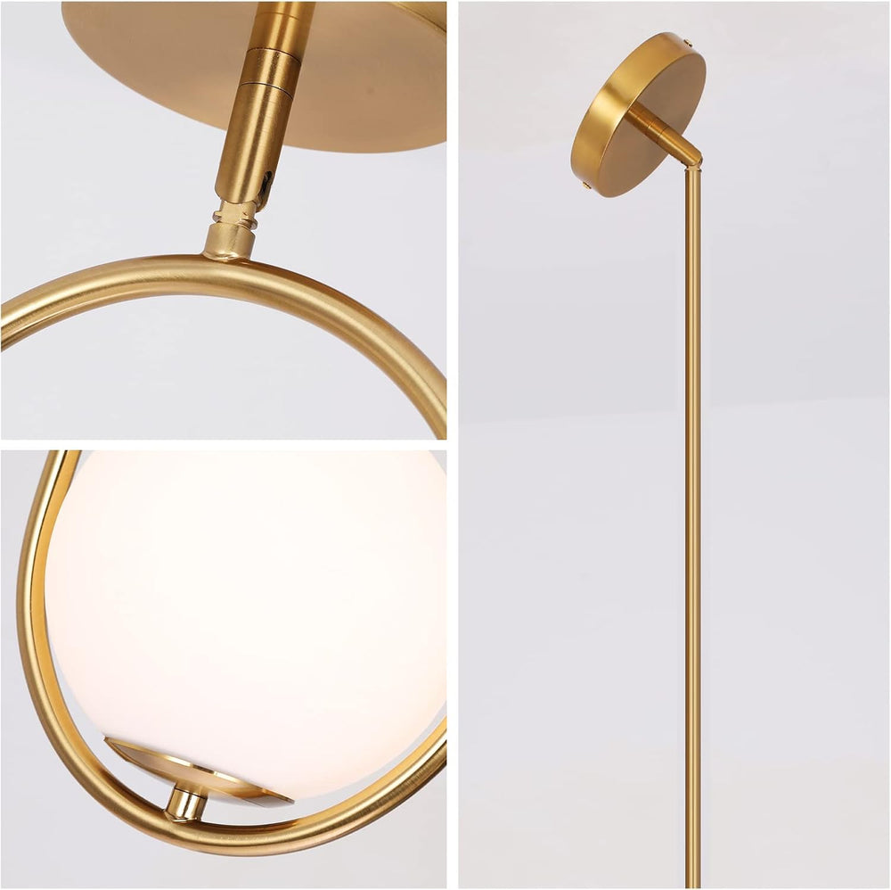 Modern Pendant Lighting Gold Hanging Light Fixture for Sloped Ceiling,Brass P...